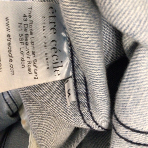 Etre Cecile denim Jean jacket medium women Portugal London France flamingo - Picture 10 of 12